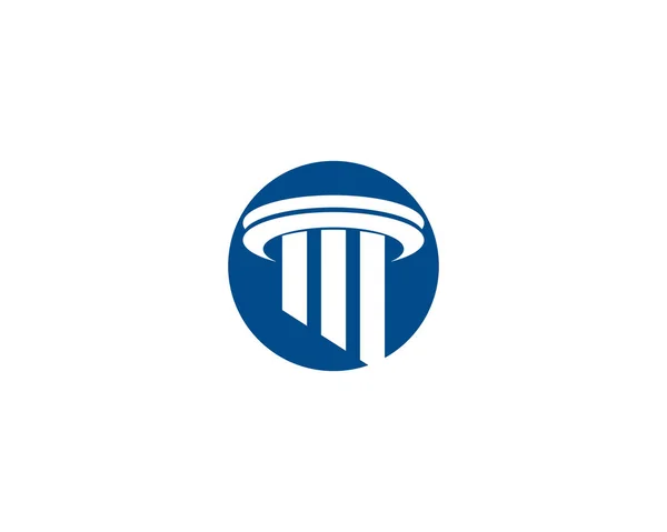 Πρότυπο λογότυπου πυλώνα. Απεικόνιση διανυσματικής στήλης — Διανυσματικό Αρχείο