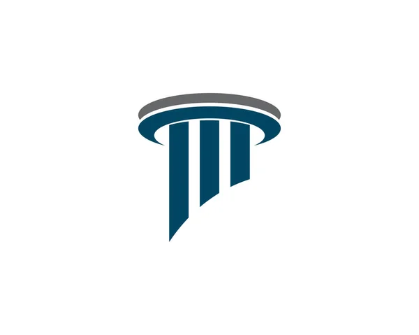 Pillar Logo Template. Ilustrasi Kolom Vektor - Stok Vektor