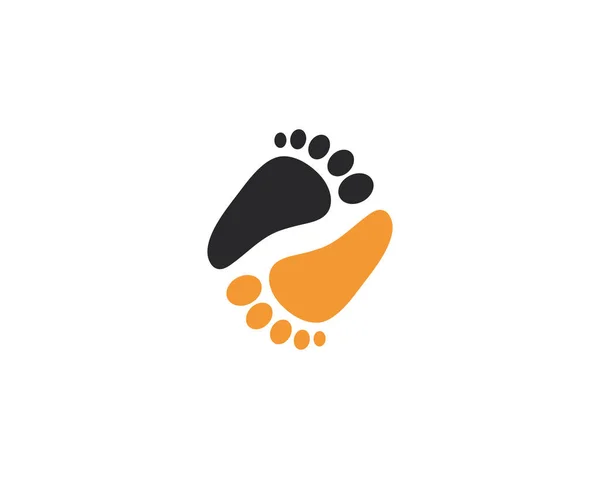 Foot logo template vector icon — Stock Vector