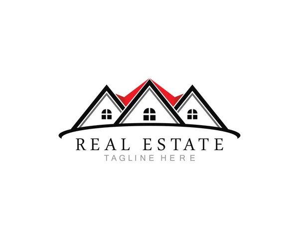Imobiliário, Propriedade e Construção Design de Logo para negócios — Vetor de Stock
