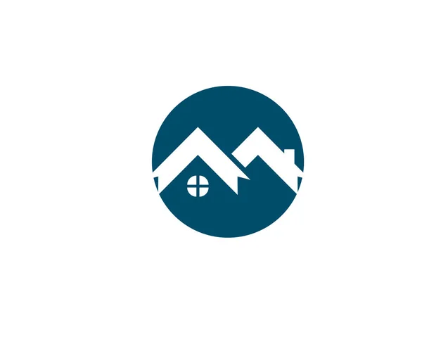 Недвижимость, недвижимость и строительство Логотип для бизнеса — стоковый вектор