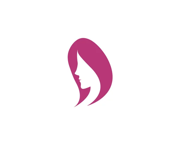 Belleza Mujeres Icono Logo Plantilla — Vector de stock