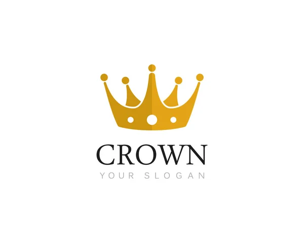 Crown Logo Şablonu vektör çizimi