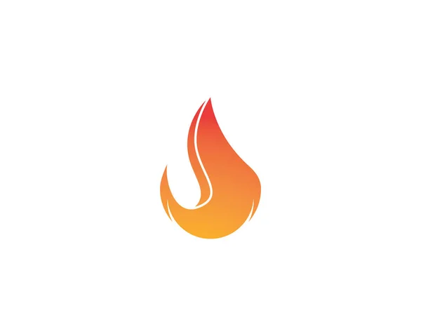 Icône vectorielle de modèle de logo de flamme de feu Logo d'huile, de gaz et d'énergie — Image vectorielle