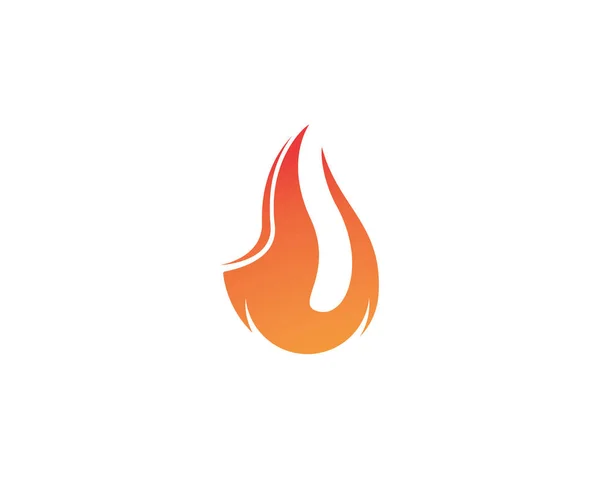 Icône vectorielle de modèle de logo de flamme de feu Logo d'huile, de gaz et d'énergie — Image vectorielle