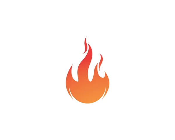 화재 불꽃 로고 템플릿 벡터 아이콘 기름, 가스 및 에너지 로고 — 스톡 벡터