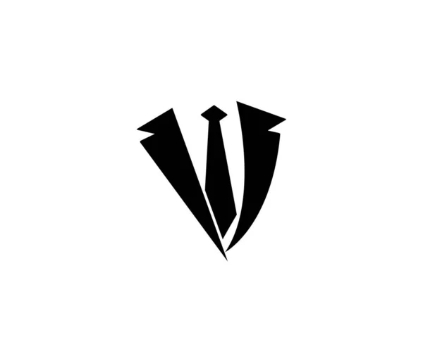 Tuxedo logotipo modelo vetor ícone ilustração —  Vetores de Stock