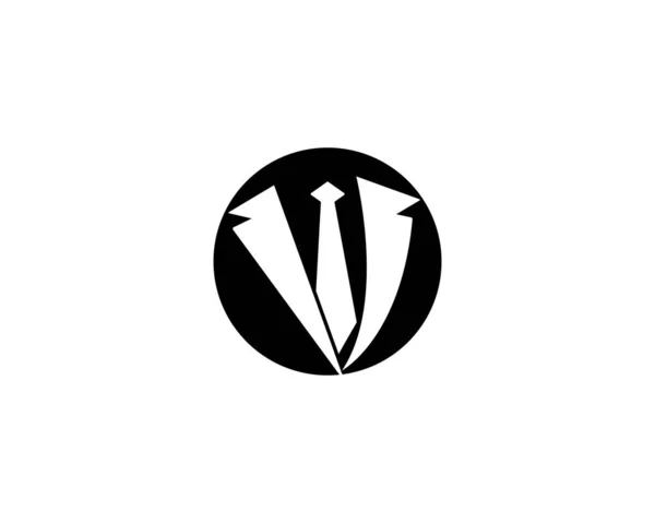 Tuxedo logotipo modelo vetor ícone ilustração —  Vetores de Stock