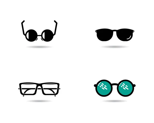 Okulary logo Projekt wektor — Wektor stockowy