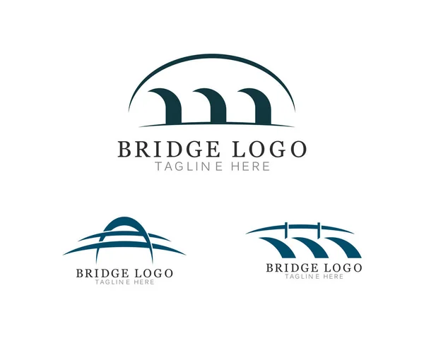 köprü Logo Şablonvektör simgesi illüstrasyon