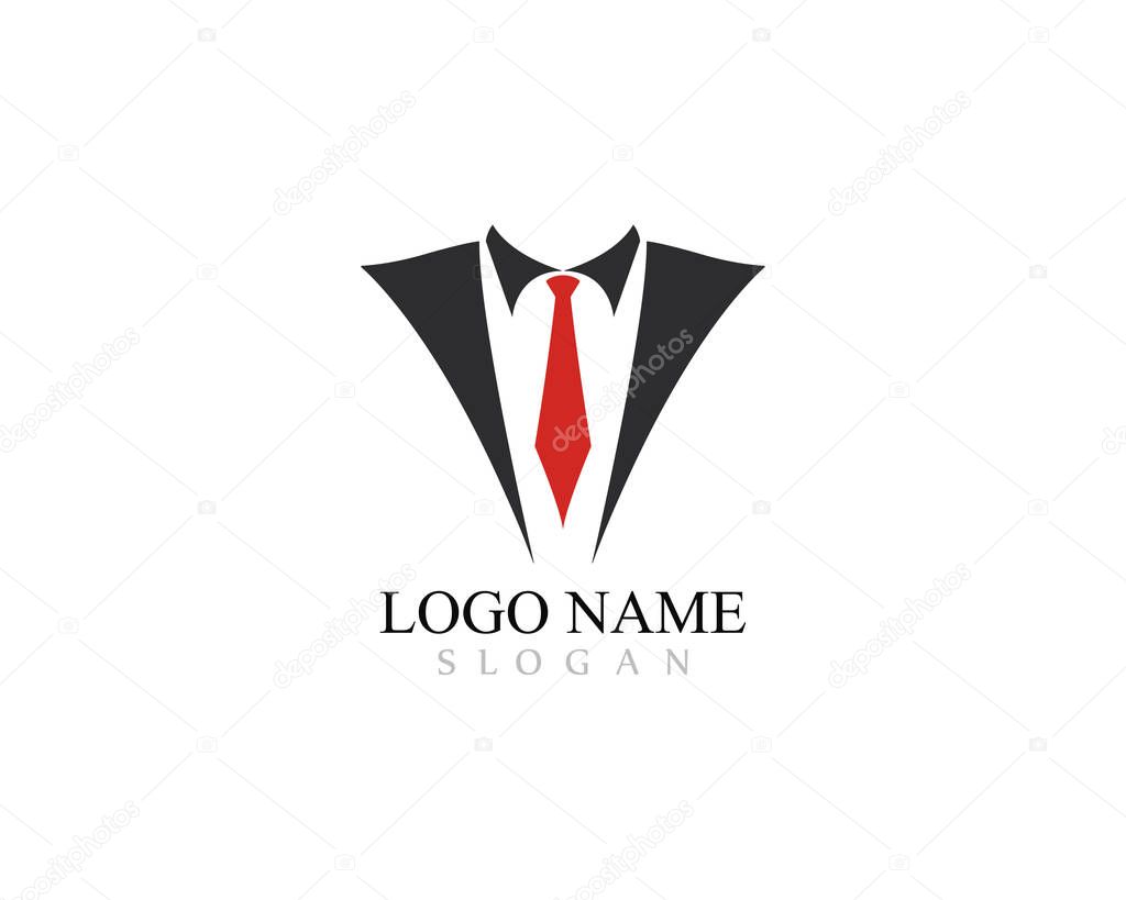 Tuxedo logo template vector icon illustration design
