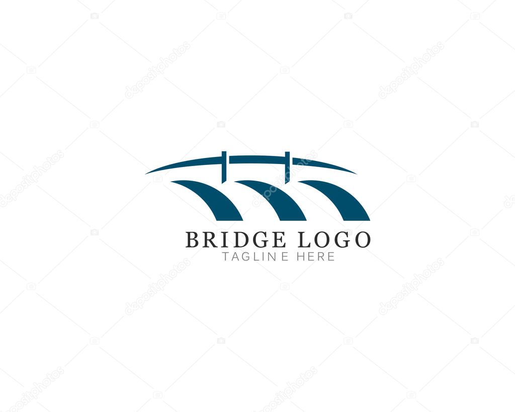 puente Logo Plantilla vector icono ilustración 2023