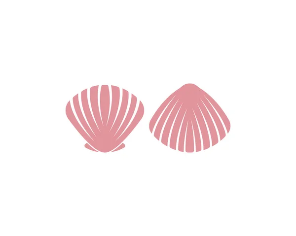 Modèle de logo Scallop illustartion icône vectorielle — Image vectorielle