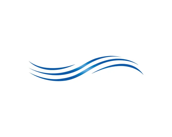 Шаблон логотипу водної хвилі. Векторна ілюстрація піктограми — стоковий вектор