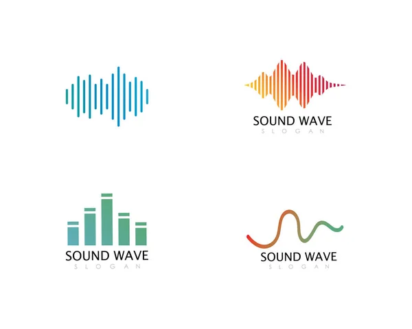 Illustration vectorielle des ondes sonores — Image vectorielle