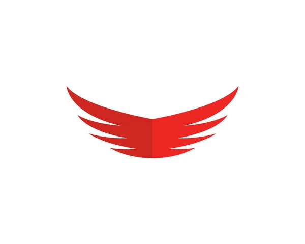 Ikona ilustracja logo szablon skrzydło wektor — Wektor stockowy