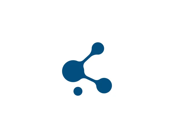Illustrazione dell'icona vettoriale logo molecolare — Vettoriale Stock