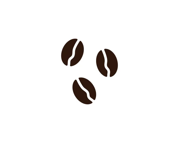 Vector coffee beans template vector icon illustration — Stock Vector
