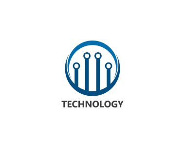 Vektör logo teknolojisi kavramı illüstrasyon