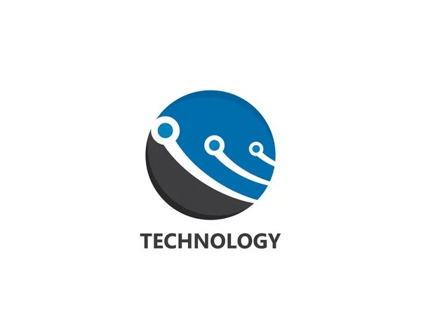 Vektör logo teknolojisi kavramı illüstrasyon — Stok Vektör