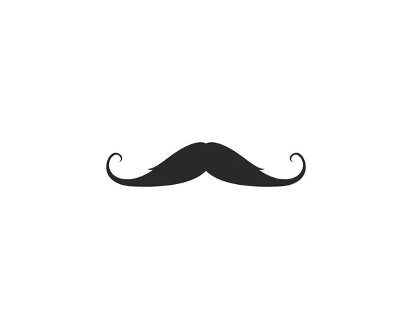 Moustache logo template vector — Stock Vector