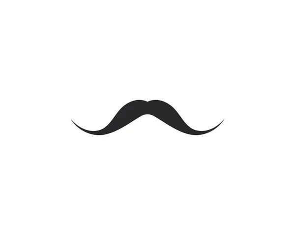 Moustache logotipo modelo vetor —  Vetores de Stock