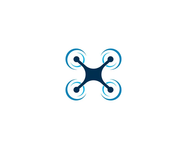 Drone logosu vektör simgesi 