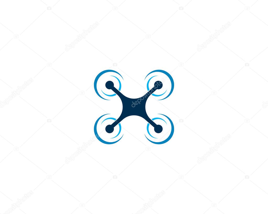 Drone logo vector icon design