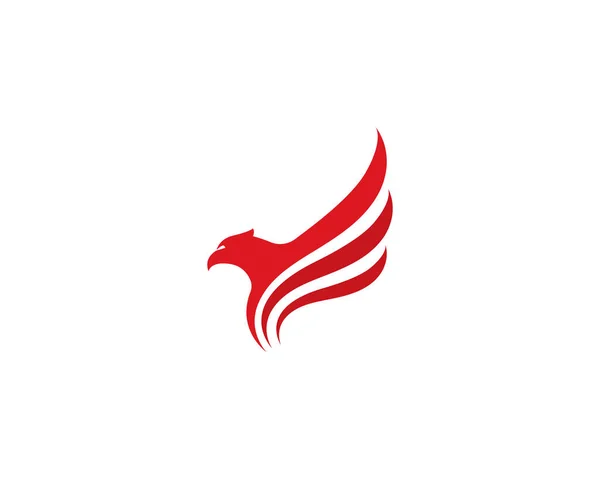 Sokół Orzeł ptak logo szablon wektor — Wektor stockowy
