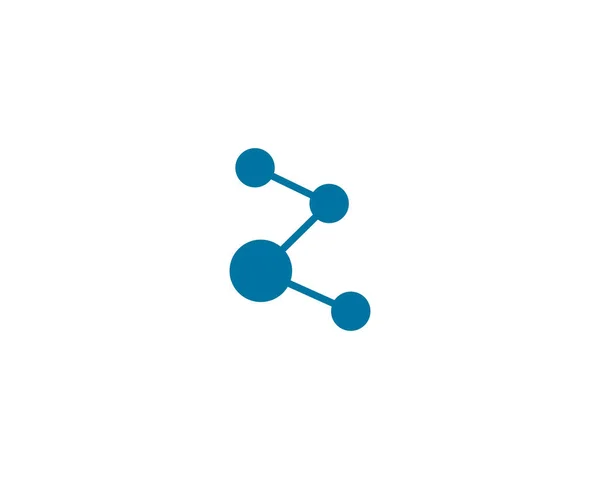 Molecuul logo vector icoon illustratie — Stockvector