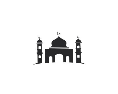 Cami Müslüman simge vektör Çizim tasarımı 