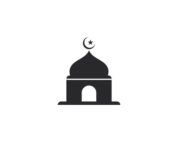 Cami Müslüman simge vektör Çizim tasarımı — Stok Vektör
