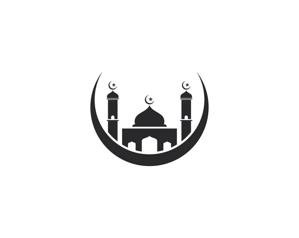 Mosquée icône musulmane vecteur Illustration design — Image vectorielle