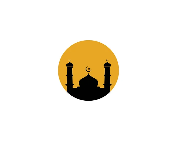 Cami Müslüman simge vektör Çizim tasarımı — Stok Vektör
