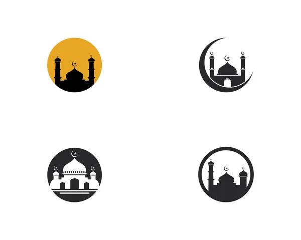 Moschee muslimische Ikone Vektor Illustration Design — Stockvektor