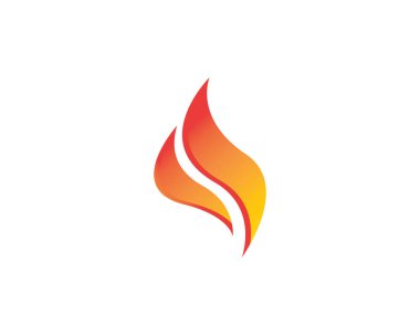 Yangın alev Logo şablonu vektör simge petrol, gaz ve enerji logo