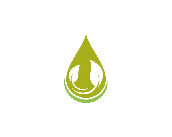 Modèle de logo goutte d'eau illustration vectorielle — Image vectorielle