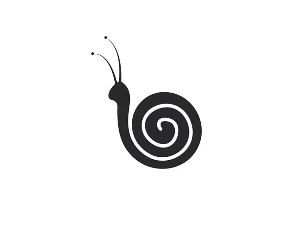 Slak logo sjabloon vector pictogram illustratie — Stockvector