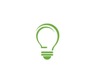 ampul logo şablon vektör simgesi illüstrasyon 