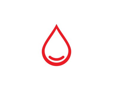 Kan Logo vektör simge tasarlamak