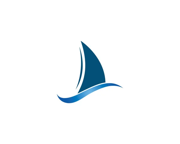 Вітрильний логотип векторна іконка — стоковий вектор