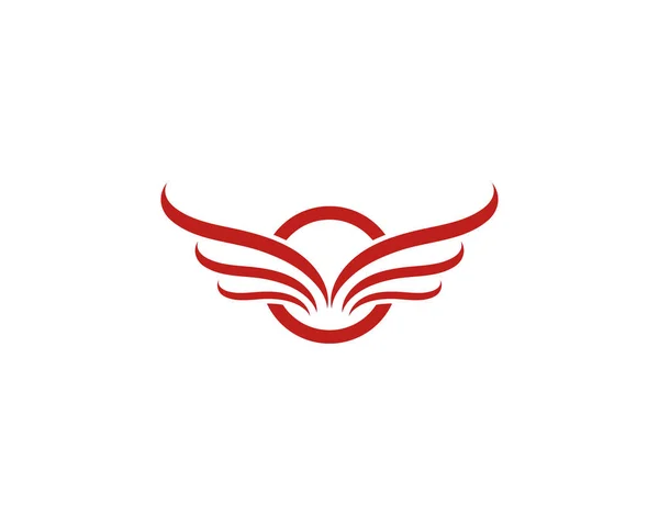 Πρότυπο λογότυπο πτέρυγα διάνυσμα εικονίδιο εικόνα — Διανυσματικό Αρχείο