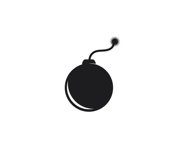 Eenvoudige bom logo Vector Icon illustratie — Stockvector