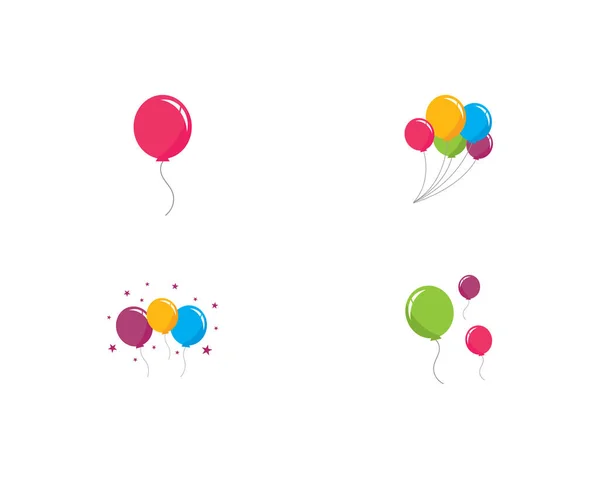 Balloon vector icon template — Stock Vector