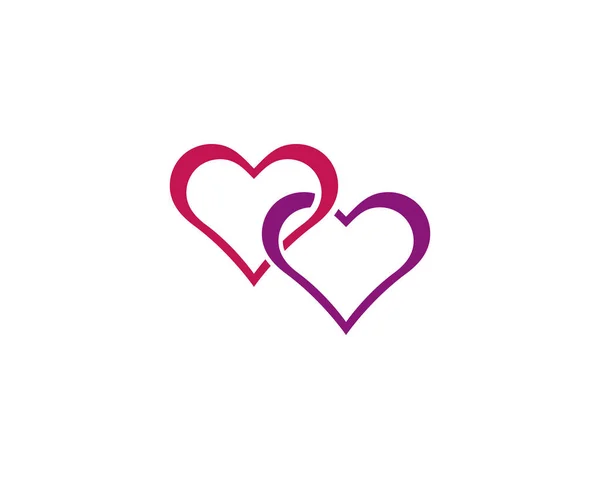 Logotipo amor vector icono ilustración diseño — Archivo Imágenes Vectoriales