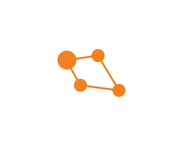 Molecule logo vector icon illustration — Stock Vector