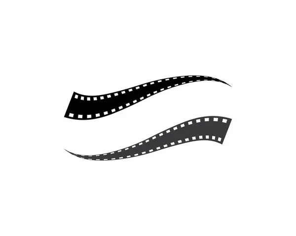 Abstracte film pictogram vector illustratie sjabloon — Stockvector