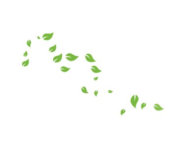 arka plan illüstrasyon soyut vektör yaprak şablon 