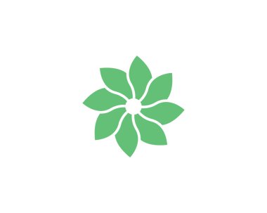 Güzellik vektör çiçek tasarım logo şablonu 