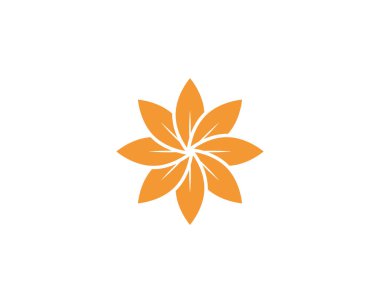 Güzellik vektör çiçek tasarım logo şablonu 